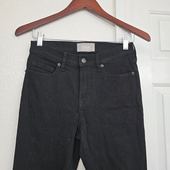 Everlane Mid Rise Skinny Jeans Black Size 27 Ankle Stretch Denim EUC - Picture 4 of 11